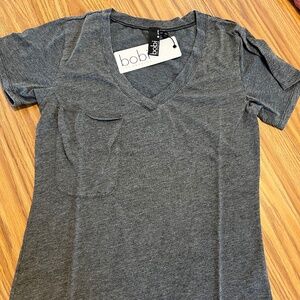 COPY - Bobi Los Angeles Gray Boyfriend Pocket Tee NWT Size XS